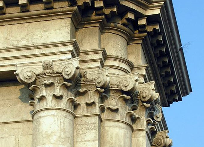 Đặc điểm khác nhau của các loại cột La Mã