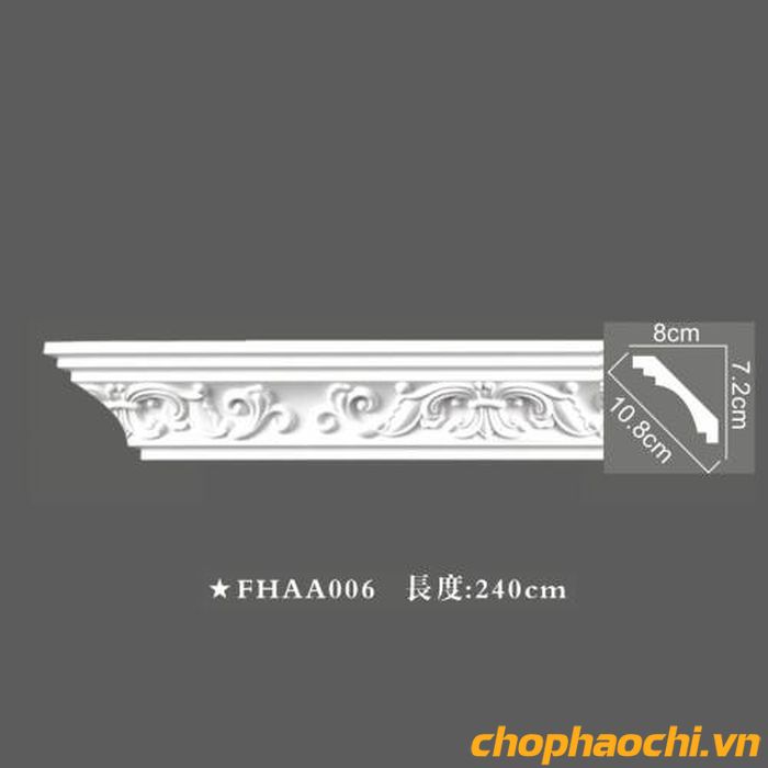 Phào cổ trần hoa văn PU - FHAA006