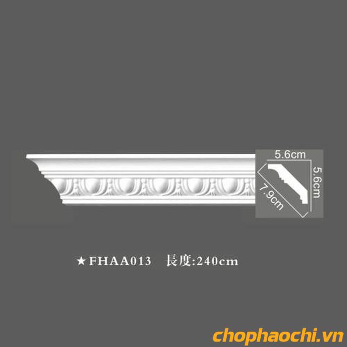 Phào cổ trần hoa văn PU - FHAA013