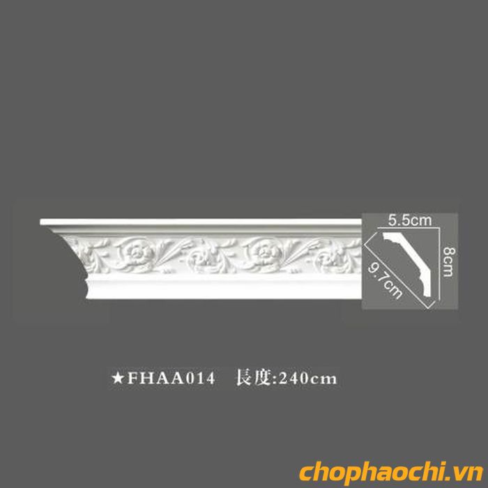 Phào cổ trần hoa văn PU - FHAA014