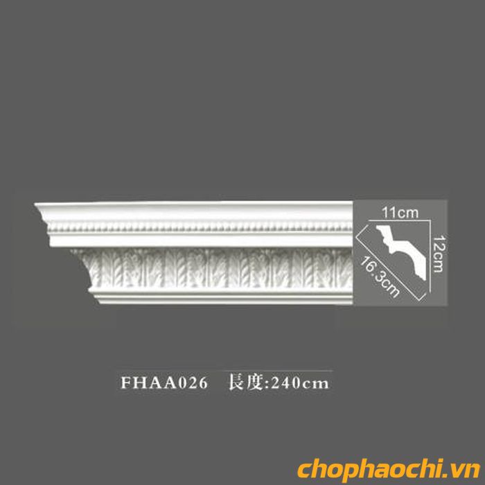 Phào cổ trần hoa văn PU - FHAA026