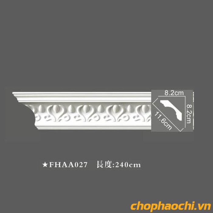 Phào cổ trần hoa văn PU - FHAA027