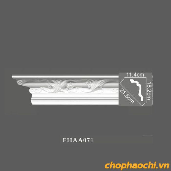 Phào cổ trần hoa văn PU - FHAA071
