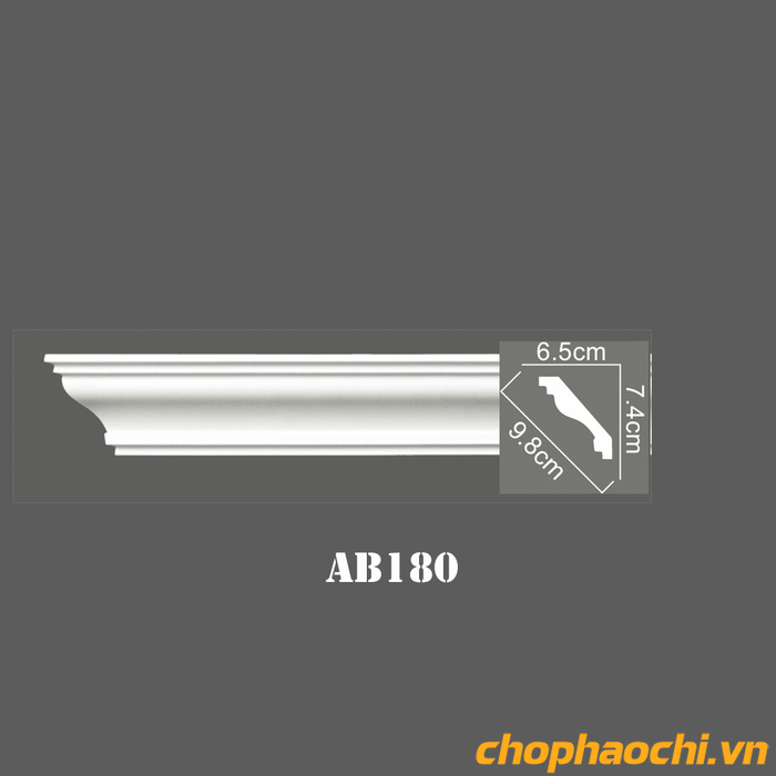 Phào cổ trần trơn PU - AB180