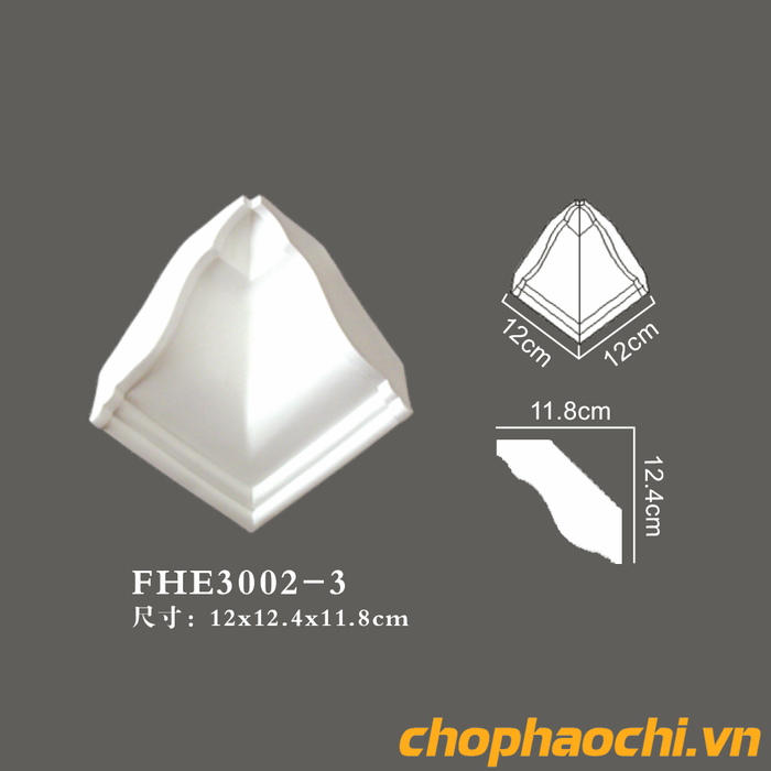 Phào góc trần PU - FHE3002-3
