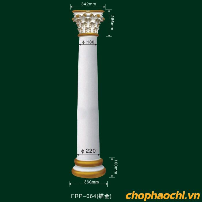 Cột trang trí PU - FRP-064