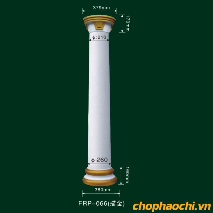 Cột trang trí PU - FRP-066