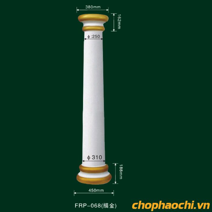 Cột trang trí PU - FRP-068