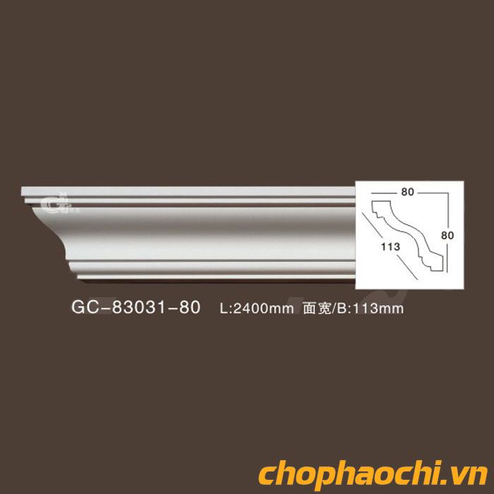 Phào cổ trần trơn PU - GC-83031-80