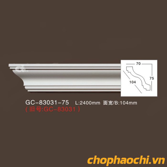 Phào cổ trần trơn PU - GC-83031-75