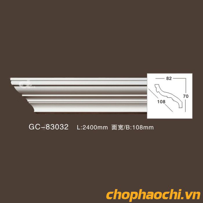 Phào cổ trần trơn PU - GC-83032