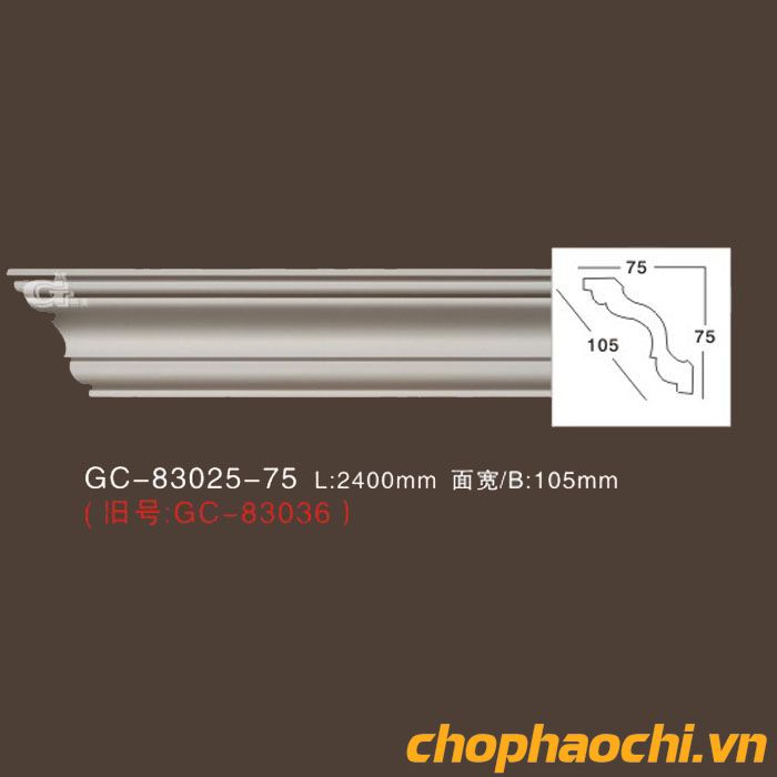 Phào cổ trần trơn PU - GC-83025-75