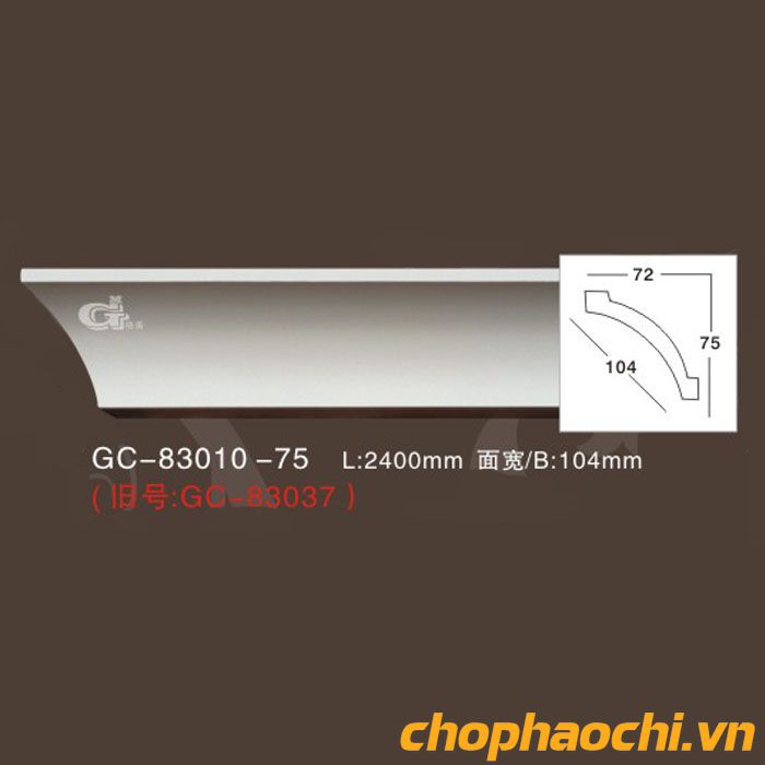 Phào cổ trần trơn PU - GC-83010-75