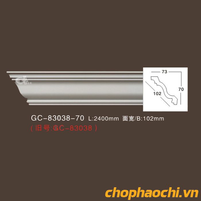 Phào cổ trần trơn PU - GC-83038-70