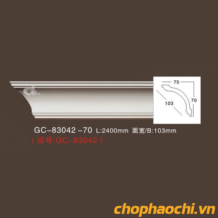 Phào cổ trần PU - GC-83042-70