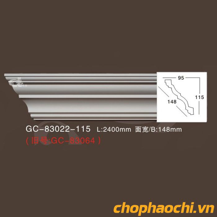 Phào cổ trần trơn PU - GC-83022-115