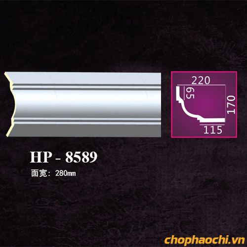 Phào cổ trần trơn PU - HP-8589
