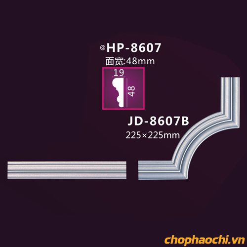 Phào hoa góc PU - HP-JD-8607B