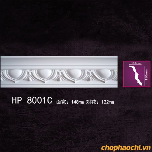Phào cổ trần hoa văn PU - HP-8001C