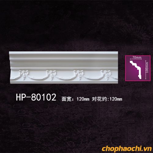 Phào cổ trần hoa văn PU - HP-80102