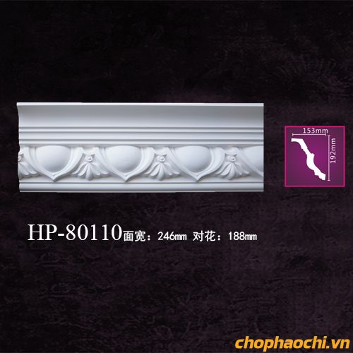 Phào cổ trần hoa văn PU - HP-80110