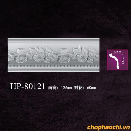 Phào cổ trần hoa văn PU - HP-80121