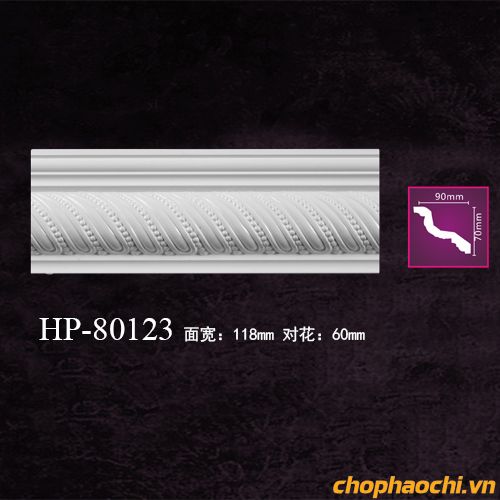 Phào cổ trần hoa văn PU - HP-80123