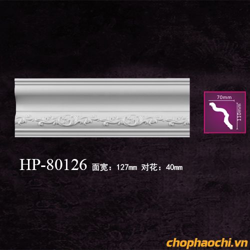 Phào cổ trần hoa văn PU - HP-80127