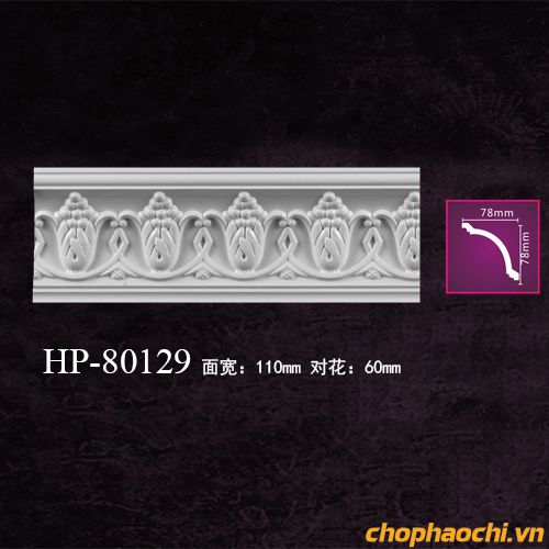 Phào cổ trần hoa văn PU - HP-80129