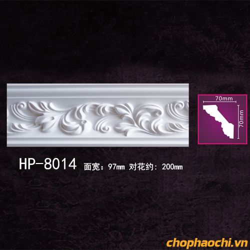 Phào cổ trần hoa văn PU - HP-8014