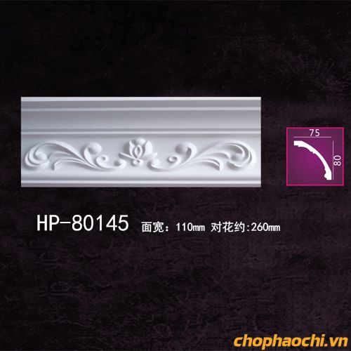Phào cổ trần hoa văn PU - HP-80145