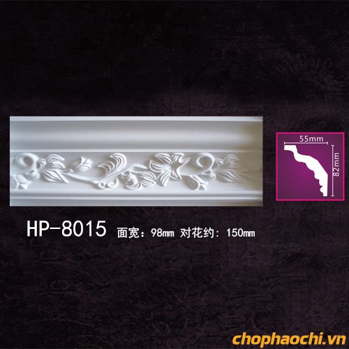 Phào cổ trần hoa văn PU - HP-8015