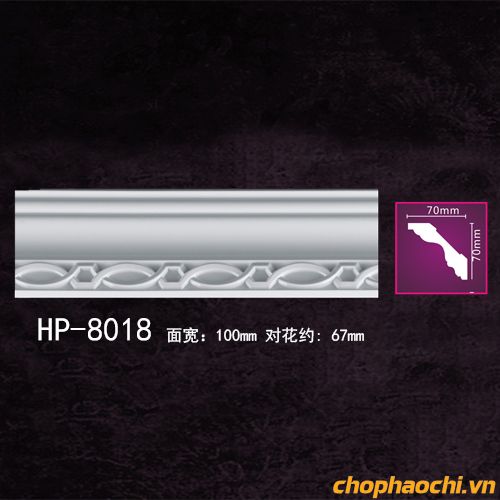 Phào cổ trần hoa văn PU - HP-8018