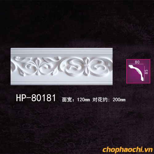 Phào cổ trần hoa văn PU - HP-80181