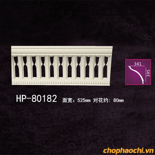 Phào cổ trần hoa văn PU - HP-80182