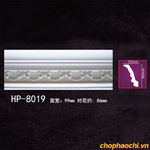 Phào cổ trần hoa văn PU - HP-8019