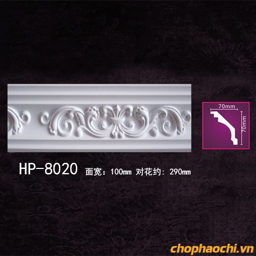 Phào cổ trần hoa văn PU - HP-8020
