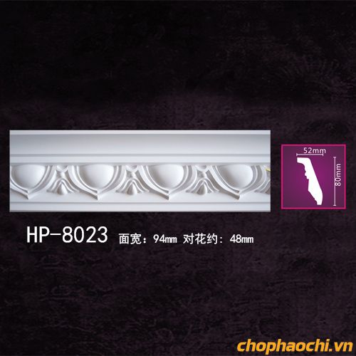 Phào cổ trần hoa văn PU - HP-8023