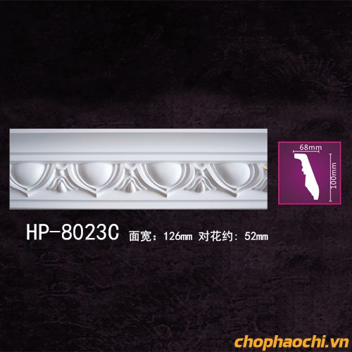 Phào cổ trần hoa văn PU - HP-8023C