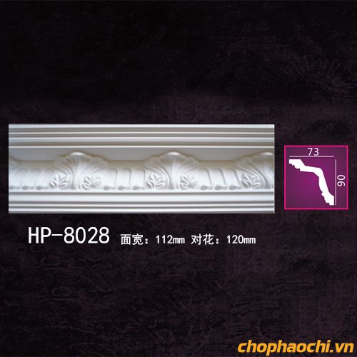 Phào cổ trần hoa văn PU - HP-8028