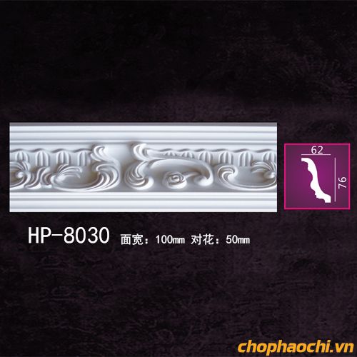 Phào cổ trần hoa văn PU - HP-8030