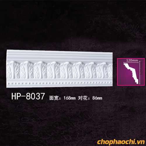 Phào cổ trần hoa văn PU - HP-8037