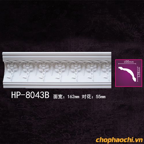 Phào cổ trần hoa văn PU - HP-8043B