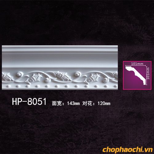 Phào cổ trần hoa văn PU - HP-8051