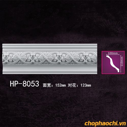 Phào cổ trần hoa văn PU - HP-8053