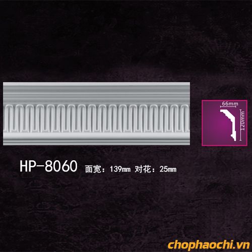 Phào cổ trần hoa văn PU - HP-8060