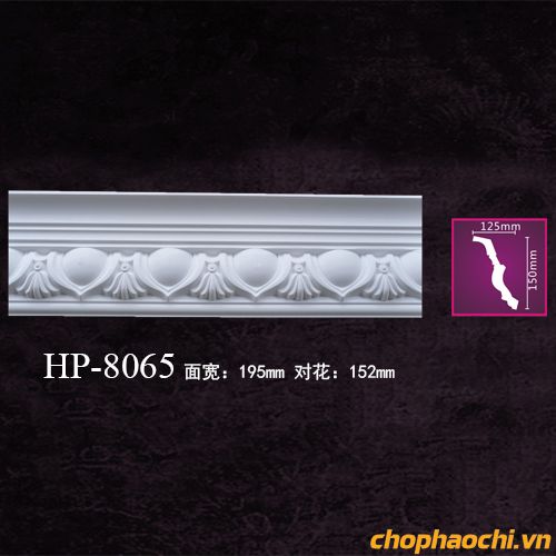 Phào cổ trần hoa văn PU - HP-8065