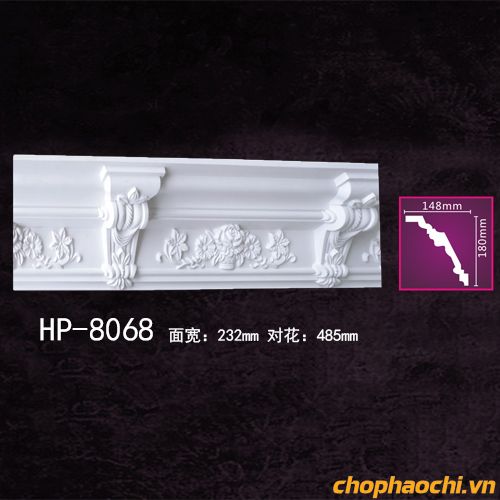 Phào cổ trần hoa văn PU - HP-8068