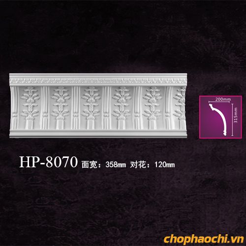 Phào cổ trần hoa văn PU - HP-8070
