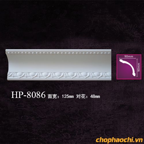 Phào cổ trần hoa văn PU - HP-8086